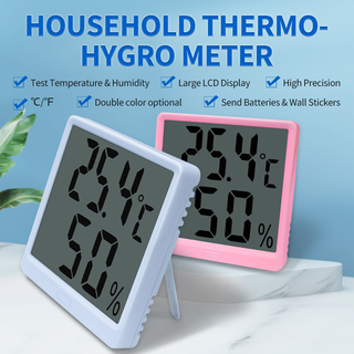 Peacefair PZEM-027 Household Indoor LCD Moisture Tester Digital Hygrometer Thermometer Temperature and Humidity Monitor