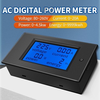 Peacefair PZEM-021 AC 4in1 Single Phase LCD Voltage Current Power Energy Volt Amp Meter Kwh Meter Digital energy meter monitor